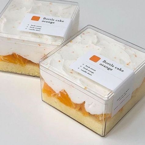 orange aesthetic soft pastel korean orange aesthetic soft girl minimalist tangerine b e v e r l y Dessert Packaging Design, Boutique Patisserie, Cube Cake, Korean Dessert, Bottle Cake, Dessert Packaging, Dessert Boxes, Bakery Packaging, Cake Packaging