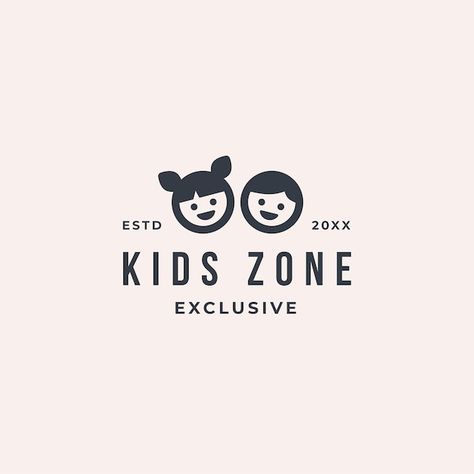 Kids Logo Brand, Baby Logo Branding, Logo For Kids, Daycare Logo, Baby Logo Design, Toys Logo, Kids Market, Japanese Kids, Logo Design Set