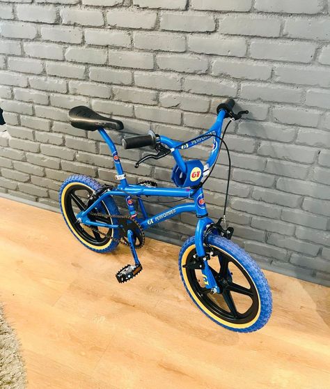 Old School GT Bikes For Sale on Instagram: “1987 JR 16” GT performer pit bike: $2499 #oldschool #gtperformer #classic #jrperformer #freestyle #bmx #pitbike #blue #1987…” Gt Bikes, Gt Bmx, Sale On Instagram, Motorized Bicycle, Bmx Bike, Pit Bike, Bikes For Sale, Bmx Bikes, Curvy Girl Fashion