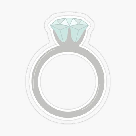 "Engagement Ring Sticker" Sticker for Sale by maggymeitzler | Redbubble Bridal Stickers, Bride Stickers, Ring Sticker, Silver Engagement Ring, Buying An Engagement Ring, Plastic Stickers, Personalized Water Bottles, Wedding Stickers, Art Drawings For Kids