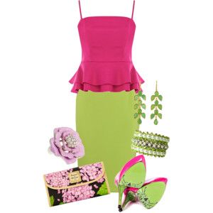 Untitled #143 Lime Green And Pink Outfit, Green And Pink Outfit, Body Expressions, Clear Spring, Fabulous Outfits, Lovely Fashion, Gorgeous Outfits, Bright Ideas, Outfits Spring