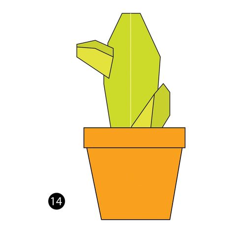 How to Make an Easy Origami Cactus Origami Cactus, Easy Origami Step By Step, Origami Step By Step, Origami Paper Folding, Easy Origami, Cactus Art, Saguaro Cactus, How To Fold, Origami Easy