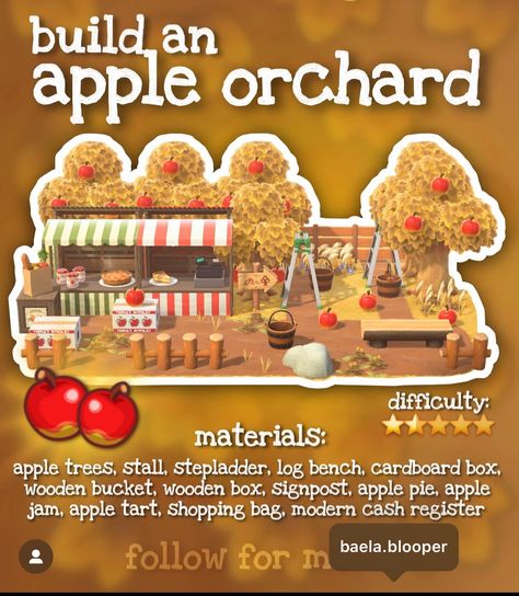 Acnh Apple Orchard, Acnh Guide, Happy Home Paradise, Cottagecore Animal Crossing, Acnh Cottagecore, Animal Crossing Funny, Animal Crossing Guide, Animal Crossing Wild World, Island Theme