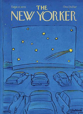 New Yorker September, Vintage Posters Retro, The New Yorker Magazine, New Yorker Magazine, New Yorker Covers, Dorm Art, Dorm Posters, Blue Poster, 수채화 그림