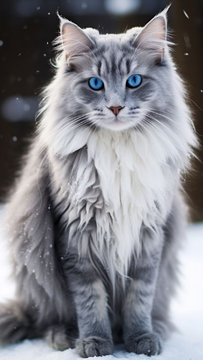 Norwegian Forest Cat Lifespan - How Long Do They Live? Average Norwegian Forest Cat Breed Life Expectancy - Complete Guide Norwegian Cat, Cat Allergies, Norwegian Forest, Gorgeous Cats, Forest Cat, Cat Breed, Norwegian Forest Cat, That Moment When, Cat Aesthetic