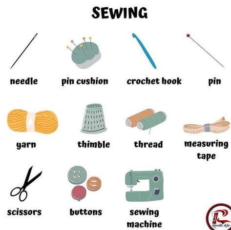 Crochet Vocabulary, Sewing Vocabulary, English 101, English Teaching, English Vocabulary Words Learning, English Learning, Love Songs Lyrics, Learn English Words, Songs Lyrics