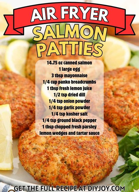 Keto Salmon Patties Air Fryer, Air Fry Salmon Patties, Air Fryer Salmon Patties Recipe Canned, Salmon Pattie’s, Salmon Patties Air Fryer, Air Fryer Tuna Patties, Simple Salmon Patties Recipe, Air Fryer Salmon Cakes, Fresh Salmon Patties