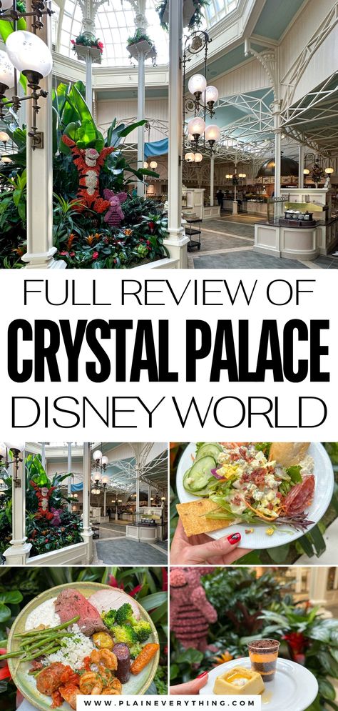 Crystal Palace At Magic Kingdom | Disney 2024 Review Skipper Canteen Disney, Best Food At Magic Kingdom, Crystal Palace Disney, Character Meals At Disney World, Disney Park Bag Essentials, Park Bag Essentials, Disney Park Bag, Pooh And His Friends, The Crystal Palace