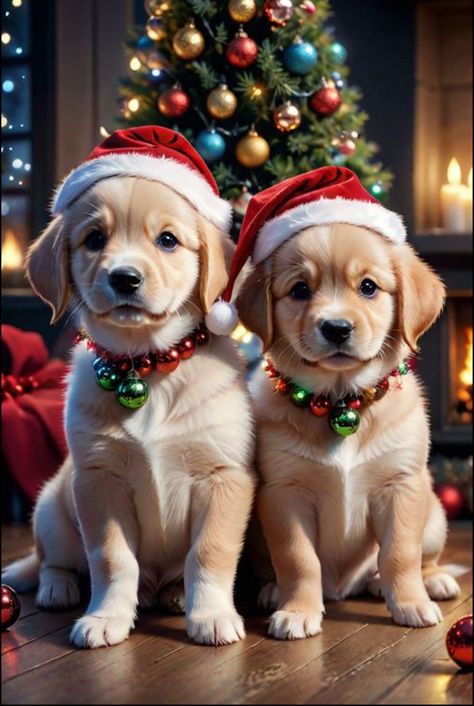 Beautiful Dog Pictures, Dog Christmas Pictures, Christmas Tree With Presents, Happy New Year Pictures, Merry Christmas Pictures, Christmas Dogs, Christmas Phone Wallpaper, Cute Dog Pictures, Christmas Wallpapers