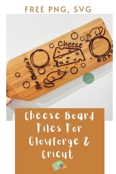 Cheese Board SVG (For Cricut And Glowforge) ⋆ Extraordinary Chaos Charcuterie Board Design Ideas Cricut, Charcuterie Board Svg Free, Cheese Board Sayings Svg, Charcuterie Board Laser Ideas, Svg Free Files For Cricut, Laser Engraved Cheese Board, Glowforge Files, Easter Decals, Cheeseboard Gift