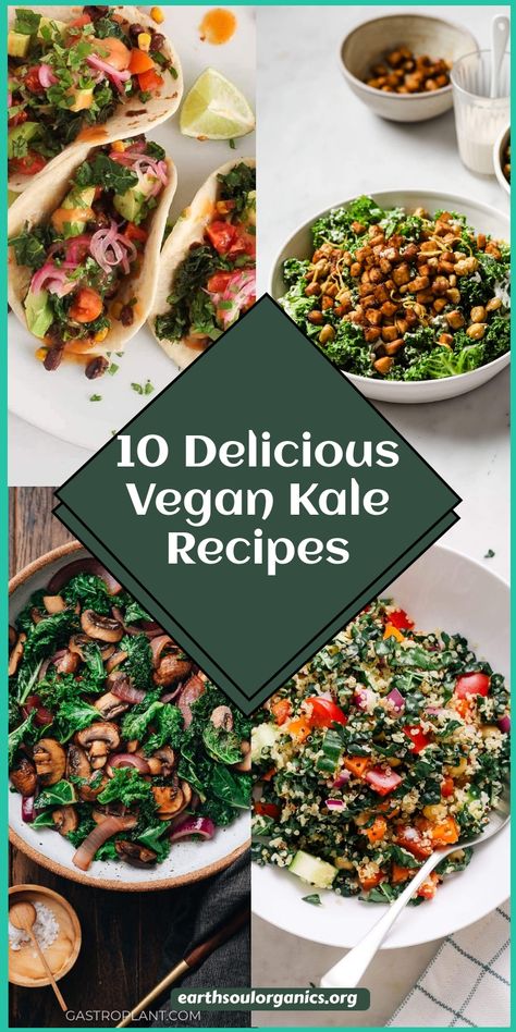 Discover 10 mouthwatering vegan recipes featuring kale! From hearty kale salads to tasty kale chips, these recipes are easy to make and full of nutrients. Perfect for meal prepping or adding more greens to your diet. Explore flavorful ways to enjoy kale and boost your plant-based lifestyle! #VeganRecipes #KaleLove #HealthyEating Vegan Recipes With Kale, Plant Based Kale Recipes, Vegan Kale Salad Recipes, Vegan Japanese Curry Recipe, Vegan Kale Recipes, Cooked Kale Recipes, German Potato Soup, Kale Salads, Soy Ginger Sauce