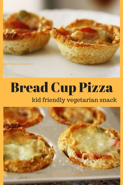 Quick and easy vegetarian Pizza cups recipe #breakfast #kidsafterschoolsnack #schoollunchboxrecipes #vegetariansnacks #Breadsnacks Pizza Vegetarian, Vegetarian Pizza Recipe, Vegetarian Snack, Pizza Cups, Breakfast Pizza Recipe, Rich Rich, Ideas For Breakfast, Recipe Vegetarian, Recipe Breakfast