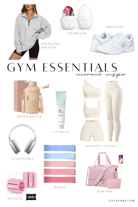 Gym Must Haves For Women Amazon, Gym Outfits Ideas For Women, Gym Essentials Woman Aesthetic, Gym Girlies Outfit, Amazon Must Haves Gym Girl, Gym Clothing Aesthetic, Styling Gym Clothes, Gym Workouts Outfits For Women, Cute Workout Aesthetic