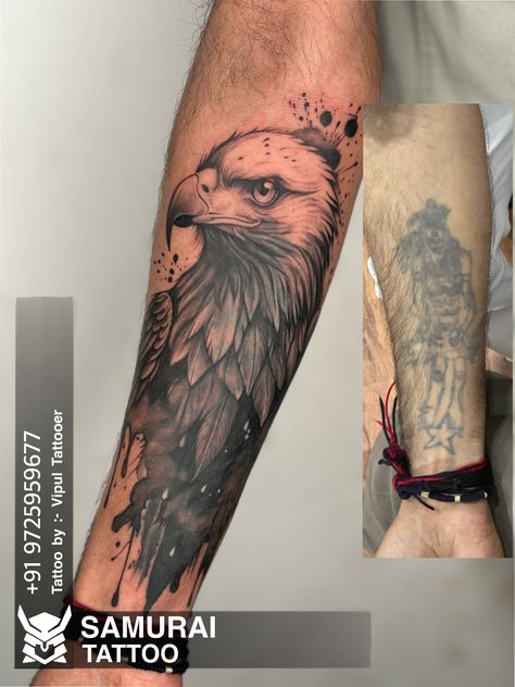 Coverup Tattoo Ideas Men, Arm Cover Up Tattoos Men, Hand Coverup Tattoo, Coverup Tattoo Design For Man, Coverup Tattoo Designs, Hide Tattoo, Phoenix Bird Tattoo, Cover Up Tattoo Ideas, Eagle Tattoo Design