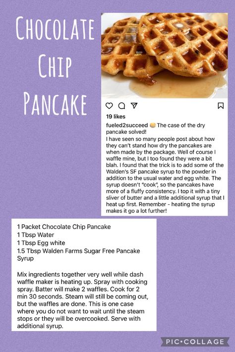 Optavia Fueling Hacks Chocolate Chip Pancakes, Optavia Pancakes Into Waffles, Optavia Chocolate Chip Pancake Hack, Optavia Golden Pancake Hack, Optavia Pancake Hack, Optavia Pancake Fueling Hacks, Optavia Waffle, Fueling Options, Waffle Hacks