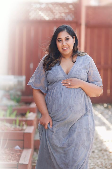 Blue Dress Maternity Pictures, Pregnant Women Fashion, Plus Size Maternity Dresses, Dresses For Pregnant Women, Women Dress Online, Light Blue Dress, Toddler Flower Girl Dresses, Dress Maternity, Light Blue Dresses