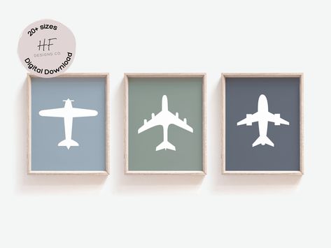 Neutral Airplane Nursery, Airplane Theme Bedroom, Air Plane Nursery Theme, Boy Nursery Airplane Theme, Airplane Room For Boys, Baby Boy Airplane Nursery, Airplane Toddler Room, Nursery Airplane Theme, Plane Nursery Theme