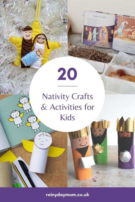 Nativity Crafts For Kids, Nativity Activity, Nativity Scene Crafts, Nativity Play, Story Crafts, Nativity Story, Diy Nativity, Crafts And Activities For Kids, Messy Crafts