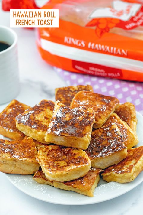 Hawaiian Roll French Toast Air Fryer, Hawaiian Roll French Toast Bites, Kings Hawaiian French Toast Bites, Hawaiin Rolls French Toast, Hawian Roll French Toast, Kings Hawaiian French Toast, Hawaiian Rolls French Toast, Hawaiian Bread French Toast, French Toast Bites Recipe