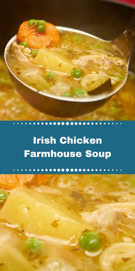 Irish Chicken Stew, Irish Chicken Recipes, Shredded Chicken Soup, Filling Soups, Irish Dinner Recipes, Colorado Recipes, Irish Soup, Irish Chicken, Low Boil