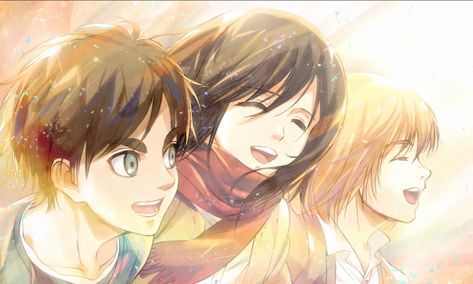 #Anime Attack On Titan Armin Arlert Eren Yeager Mikasa Ackerman Shingeki No Kyojin #1080P #wallpaper #hdwallpaper #desktop Aot Wallpaper, Eren X Mikasa, Titans Anime, Attack On Titan Season, Eren And Mikasa, Attack On Titan Eren, Attack On Titan Fanart, Attack On Titan Levi, Attack On Titan Art