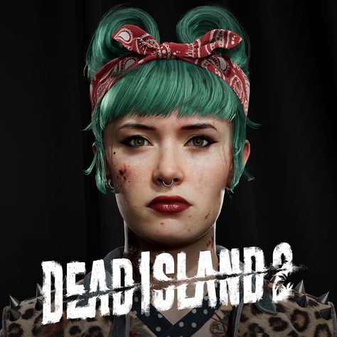 Dani Head - Dead Island 2, Ellie Tulloch on ArtStation at https://www.artstation.com/artwork/m8WZ88 Dead Island 2, Island 2, Game Ideas, Cool Wallpapers Art, Blade Runner, Cool Wallpaper, Textured Hair, Art Wallpaper, Video Game