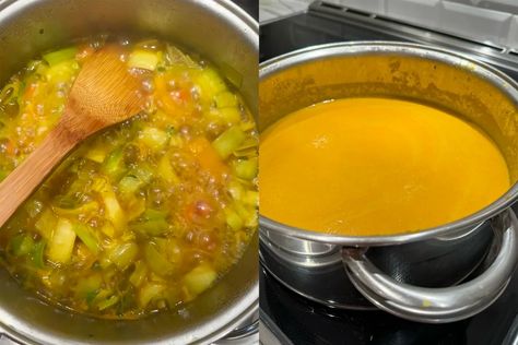 TikTokers say this soup recipe 'seriously makes your skin glow.' But does it work? Experts weigh in on Glow Soup' Oh She Glows Soup Recipes, Oh She Glows Soup, Soup For Glowing Skin, Skin Glow Soup, Glowing Skin Soup, Glow Soup Recipe, Golden Glow Soup, Glow Soup, Healing Soup