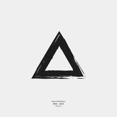 No. 183 A new geometric design every day Geometric Tattoo Pattern, Daily Minimal, Triangle Tattoos, Hipster Design, Triangle Art, Geometric Tattoo Design, Geometric Tattoos, Minimal Logo Design, Eye Tattoo