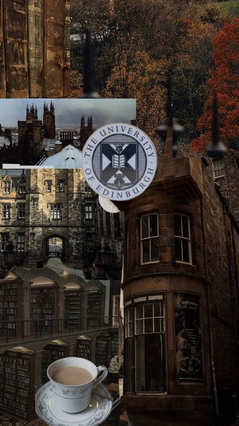 Edinburgh Aesthetic, University Quote, Academia Aesthetic Wallpaper, University Inspiration, Scotland Aesthetic, University Of Edinburgh, Dark Academia Wallpaper, Edinburgh Uk, Edinburgh University