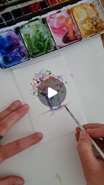 🌼 Angélique 🌼 on Instagram: "Loose loose 💛💚🩵🧡🩷" Loose Watercolor Flowers, Flowers Paintings, Water Coloring, Painting Video, Abstract Watercolor Art, Loose Watercolor, Watercolor Ideas, Watercolor Flowers Paintings, April 4