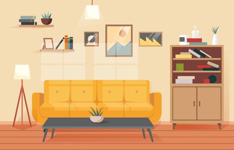 Living Room Interior Background Room Background Drawing, Living Room Vector, Living Room Clipart, Living Room Cartoon, Interior Background, Living Room Images, Living Room Background, Room Background, Background Drawing