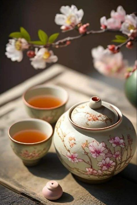 Art💞Life on Twitter: "Tea 🍵Time https://t.co/4C8gyP2EeL https://t.co/emtI2xGrOm" / Twitter Japanese Tea Aesthetic, Coffee Vs Tea, Passion Tea, Coffee Bar Design, Chinese Tea Set, Beverage Fridge, Vintage Tea Sets, Chinese Aesthetic, Japanese Tea Set