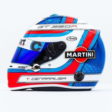 My new personal helmet...always loved MARTINI liveries so decided to do one for myself. It’s a shame they won’t be in F1 anymore. #censport… Custom Helmet Paint, Custom Helmet Design, Porsche 904, Helmet Art, Biker Helmets, Arai Helmets, Helmet Designs, Helmet Motorcycle, Custom Motorcycle Helmets