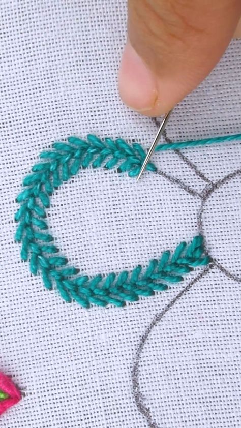 RozaBird | Cute Fly Stitch Embroidery Design #reels #ree #reelss #fbreels #fbreelsvideo #stitch #satisfying #cute #viral #viralreels #facebookreels… | Instagram Fly Stitch Embroidery Design, Fly Stitch Embroidery, Fly Stitch, Crochet Capelet, Stitch Embroidery Design, Embroidery Lessons, Sewing Crafts Tutorials, Hand Embroidery Patterns Flowers, Embroidery Stitches Tutorial