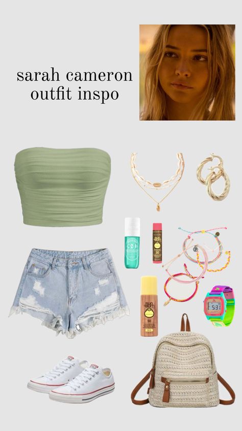 sarah cameron outfit inspo #sarahcameron #obx #outerbanksaesthetic #outerbanksoutfit #p4l Outer Banks Outfits Ideas, Sarah Cameron Style, Looks Outer Banks, Tillys Outfits, Sarah And Kiara, Obx Sarah, Sarah Cameron Outfits, Pogue Life Outfits, Obx Fits