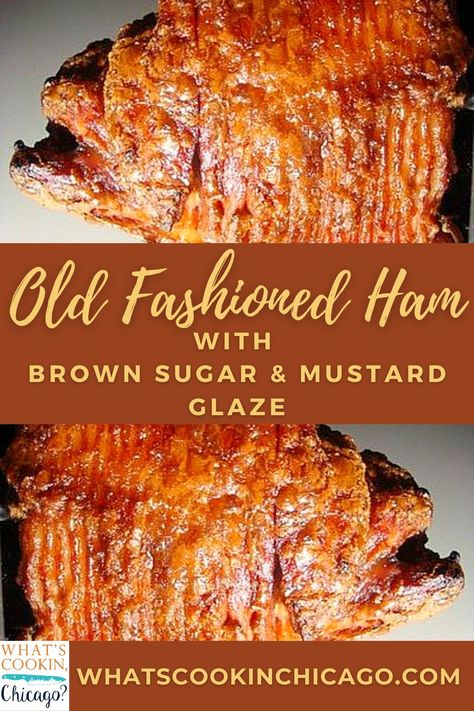 Ham Slices Recipes, Brown Sugar Ham Recipes, Ham Glaze Recipe Brown Sugar, Homemade Ham Glaze, Mustard Ham Glaze, Old Fashioned Ham, Baked Spiral Ham, Cooking Spiral Ham, Easy Ham Glaze