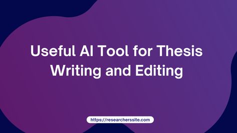 Are you struggling to write your thesis? AI tool helps you improve your writing, grammar. I'll discuss the AI tool for thesis writing and editing. Informative Speech Topics, Cause And Effect Essay, Speech Topics, Poem Analysis, Informative Essay, College Writing, Scholarship Essay, Thesis Writing, Writing Blog