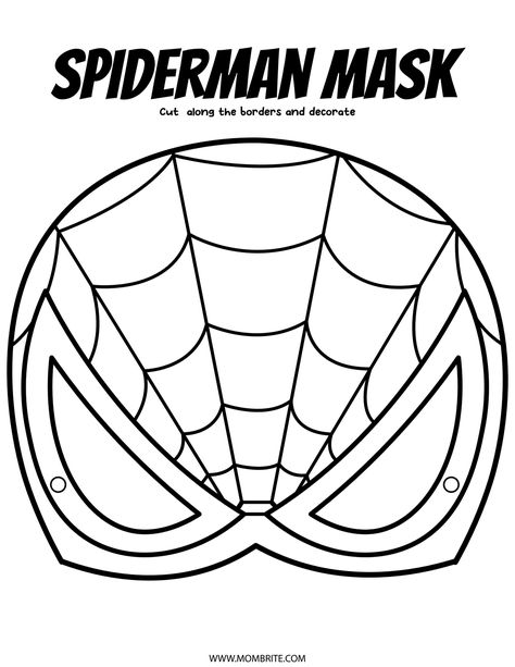 Super Hero Printable Masks.pdf Carnival Masks For Kids Free Printable, Free Superhero Mask Printables, Spiderman Mask Template Free Printable, Superhero Mask Craft, Spider Man Activities, Spider Man Mask Template, Spiderman Mask Printable, Superhero Mask Template Free Printables, Spider Man Crafts For Kids