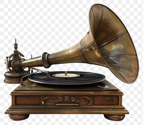 Old Music Player, Victrola Record Player, Vinyl Png, Old Record Player, Vinyl Record Player, Vintage Radios, Old Music, Record Players, Music Player