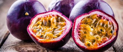 Passionate about passionfruit Passion Fruit Plant, Passion Fruit Flower, Low Glycemic Fruits, Fast Growing Vines, Fruit Nutrition, Passion Fruit Juice, Purple Fruit, Edible Seeds, Fruit Benefits