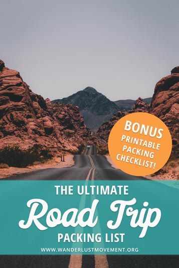 The Ultimate Road Trip Essentials Packing List (+ Free Checklist!) Flight Quotes, Road Trip Necessities, Trip Essentials Packing Lists, Trip Checklist, Road Trip Checklist, Trip Packing List, Packing Essentials List, Ultimate Road Trip, Road Trip Packing List