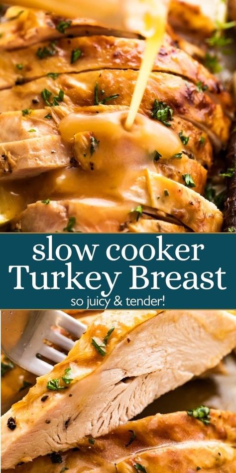 Turkey Breast Crockpot, Turkey Seasoning, Easy Turkey Recipes, Juicy Turkey, Herb Turkey, Slow Cooker Turkey Breast, Crockpot Turkey, Slow Cooker Turkey, Turkey Breast Recipe