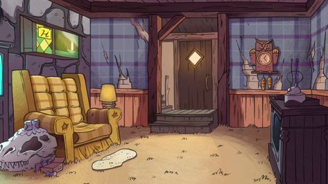 Gravity Falls Town, Fall Room Ideas, Gravity Falls Wiki, Break Wall, Mystery Shack, 동화 삽화, Gravity Falls Au, Bg Design, Fall Living Room