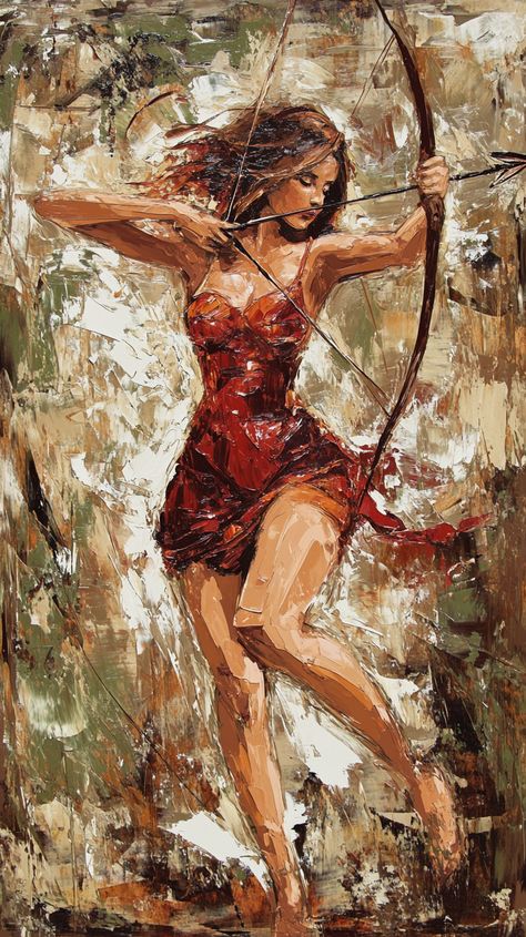 Sagittarius woman exudes charm and freedom, captured in Andrew Atroshenko's romantic style, blending grace with vibrant energy in a celestial dance. Sagittarius Painting, Sagittarius Aesthetic, Sagittarius Woman, Sagittarius Women, Doreen Virtue, Vibrant Energy, Romantic Style, Blending, Zodiac Signs