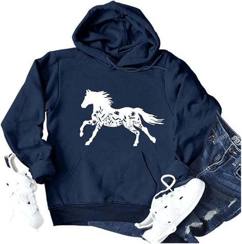 Long Sleeves For Men, Sweatshirt Women Casual, Sleeves For Men, Casual Hooded Sweatshirt, Farmer Shirt, Horse Heart, Sweatshirts For Women, Tunic Tops Casual, Crewneck Design