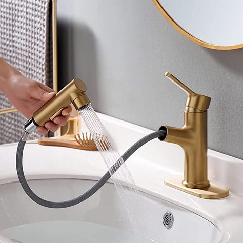 Brass Bathroom Faucets, Bathroom Faucets Waterfall, Pull Out Faucet, Bathroom Sink Taps, Bathroom Sink Drain, Vanity Faucet, Single Handle Bathroom Faucet, Utility Sink, Single Hole Bathroom Faucet