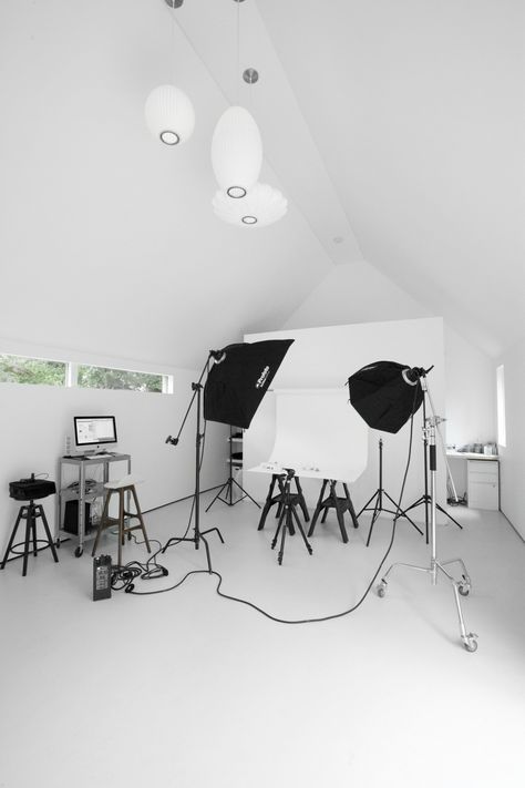 Ruangan Studio, Photography Studio Design, Photography Studio Setup, Home Studio Ideas, Home Studio Photography, Mini Loft, Dream Photo, Photo Studios, Studio Spaces