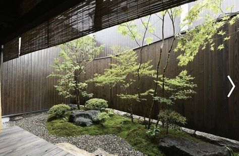 Lodge Exterior, Atrium Garden, Japanese Garden Landscape, Zen Garden Design, Urban Landscape Design, Japan Garden, Cliff House, Dry Garden, Garden Inspo