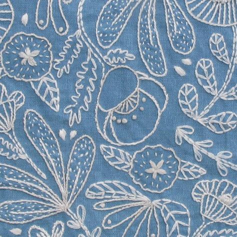 Indigo Lane Cross Stitch, Embroidery Cornflower, Delphinium Embroidery Pattern, Blue Bohemian Embroidered Unstitched Fabric, Wood Embroidery, Blue Semi-stitched Embroidered Fabric, Lisa Congdon, Celebration Balloons, Sewing School