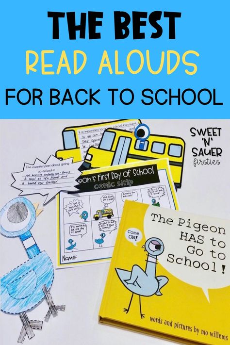 It's already back to school time which means you are already thinking about your first week lesson plans and first week of school activities. I bet back to school read alouds is on the top of your list. In this blog post, I am sharing my favorite back to school read alouds and some activities that go with them. These book companion activities are tons of fun for elementary students. Some of my favorites are "First Day Jitters" and "Chrysanthemum."Great for classroom community building. First Day Of Elementary School Activities, If I Built A School Activities, Back To School Book Activities, Fun Back To School Activities First Week Kindergarten, First Week Of School Activities 1st, 1st Week Of School Activities, First Day Of School Activities 2nd, Back To School Activities 1st, Back To School Craftivity 1st Grade